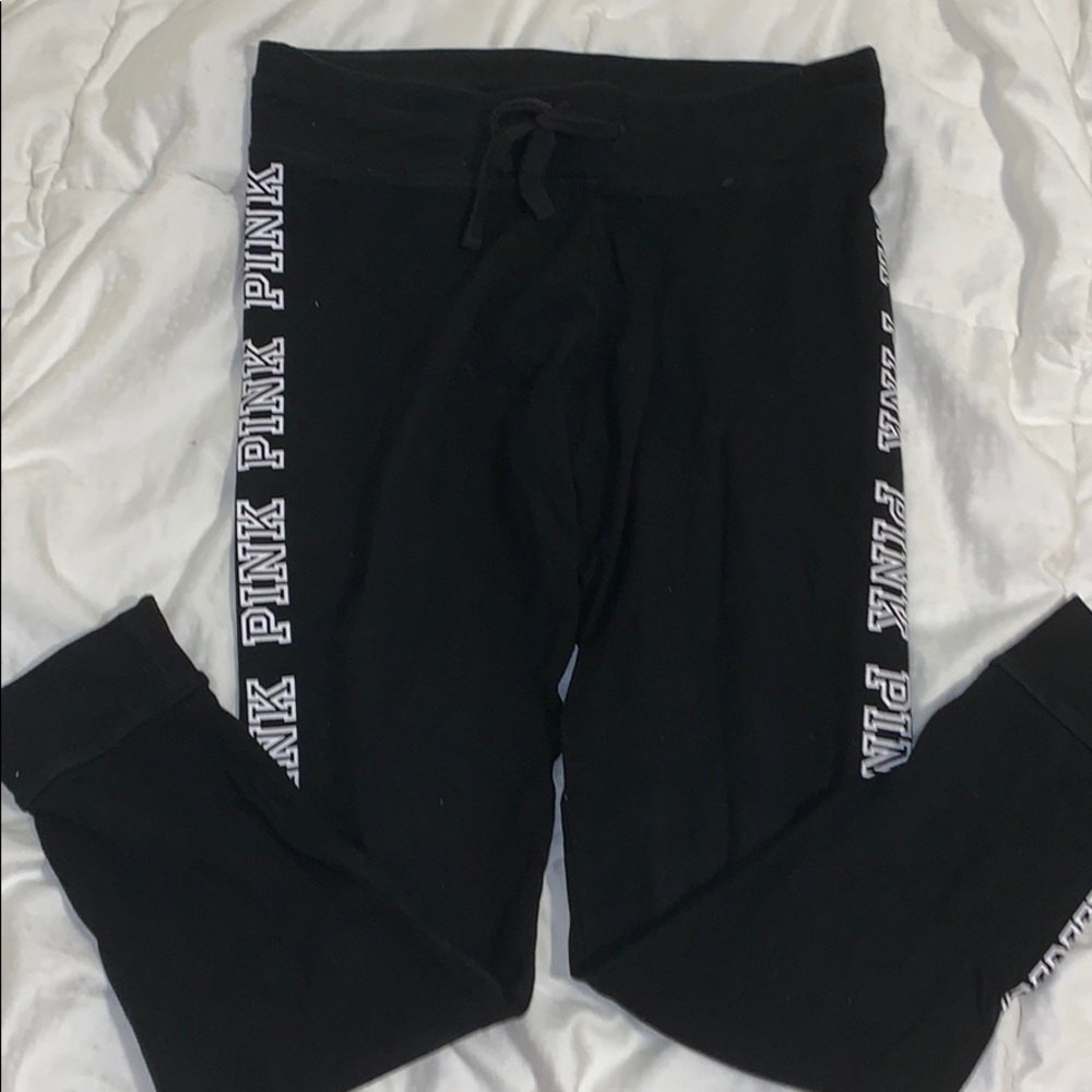 Pink Yoga Cuffed Leggings